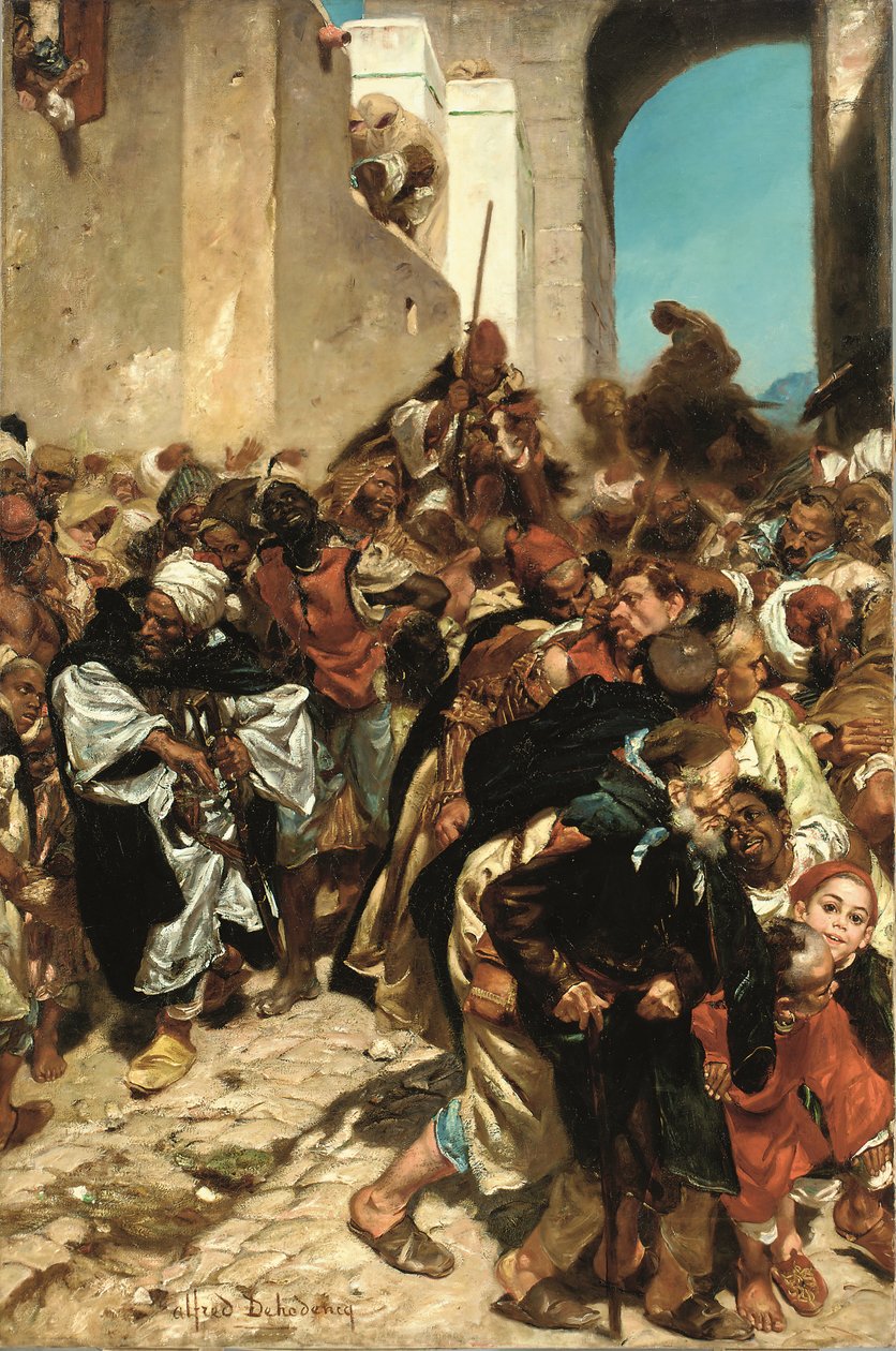 Prisioneiros marroquinos (óleo sobre tela) de Alfred Dehodencq