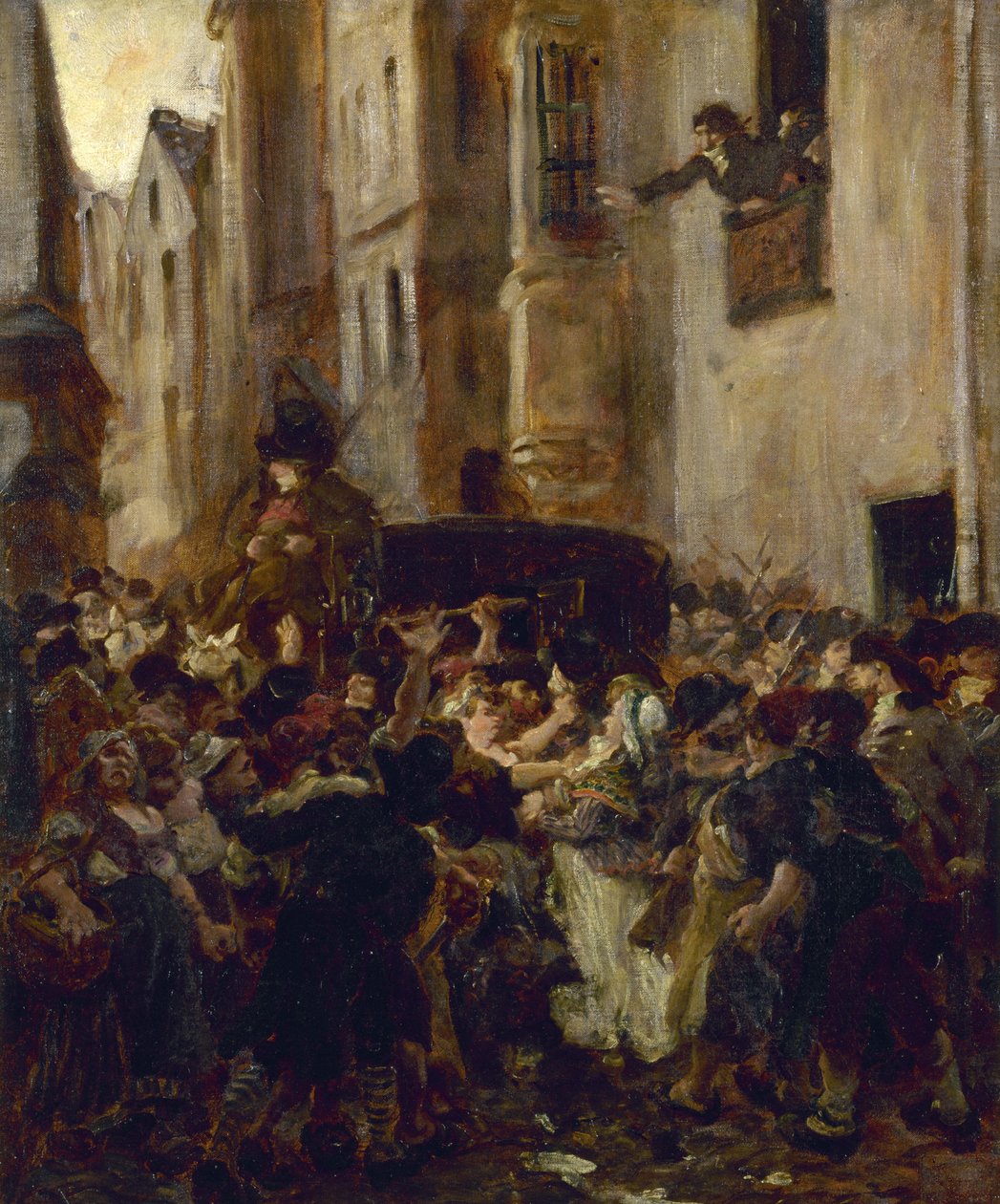 A prisão de Charlotte Corday, c. 1853. de Alfred Dehodencq