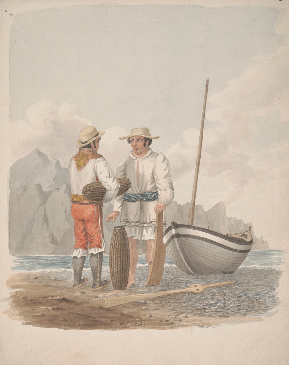 Barqueiro e Medianeiro de Garachics, Tenerife de Alfred Diston