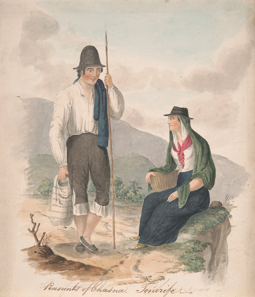 Camponeses de Chasna, Tenerife de Alfred Diston