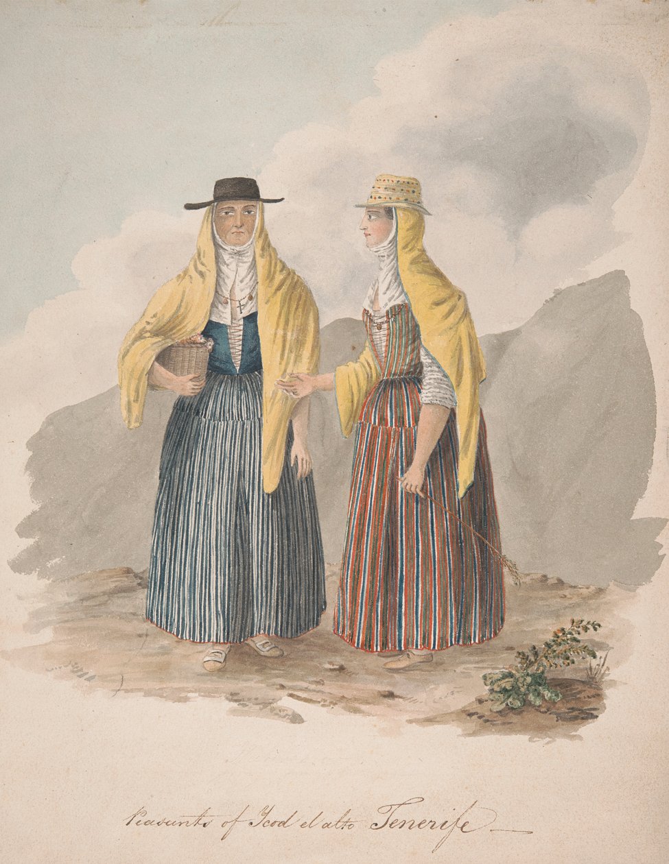 Camponeses de Ycod el alto, Tenerife de Alfred Diston