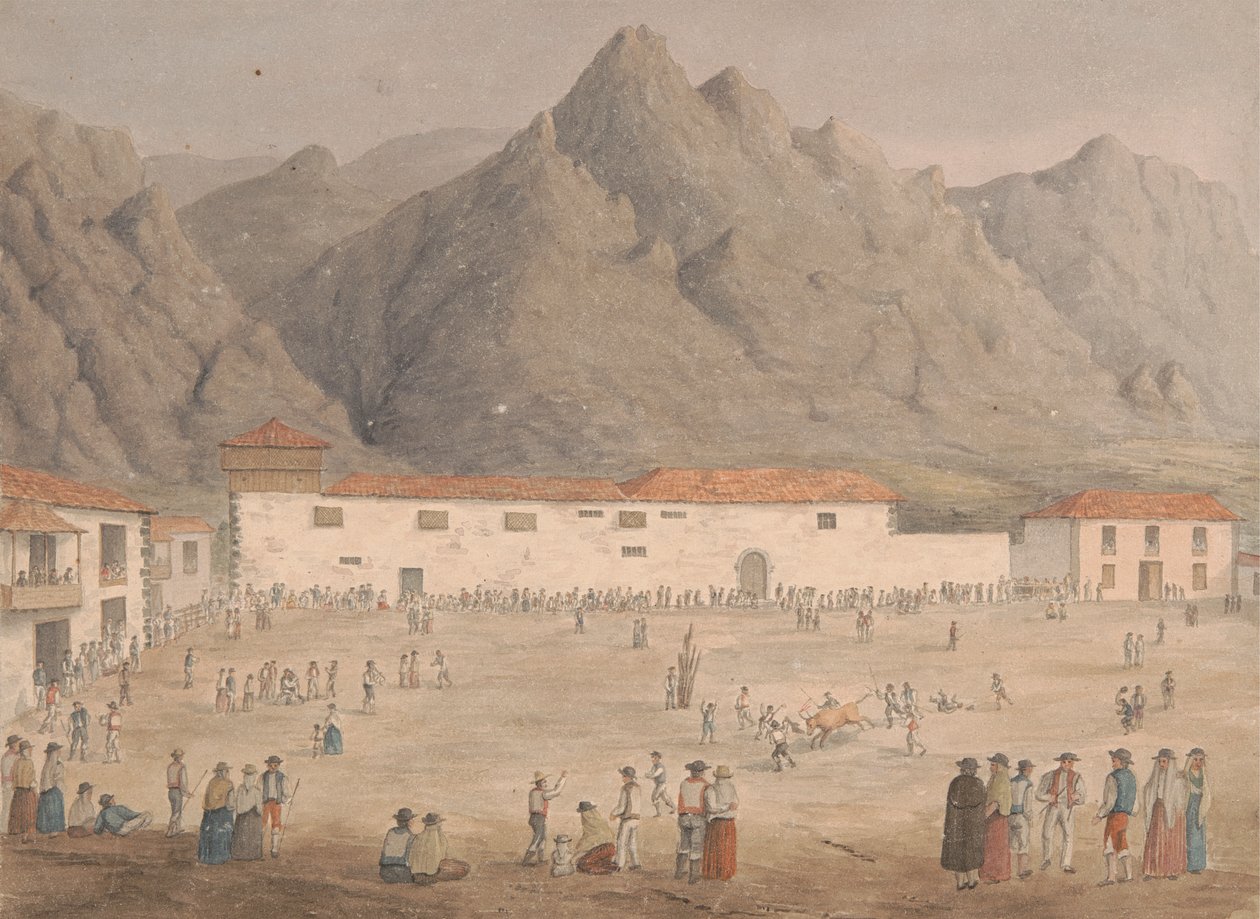 Praça na Aldeia de Los Silos, Tenerife de Alfred Diston
