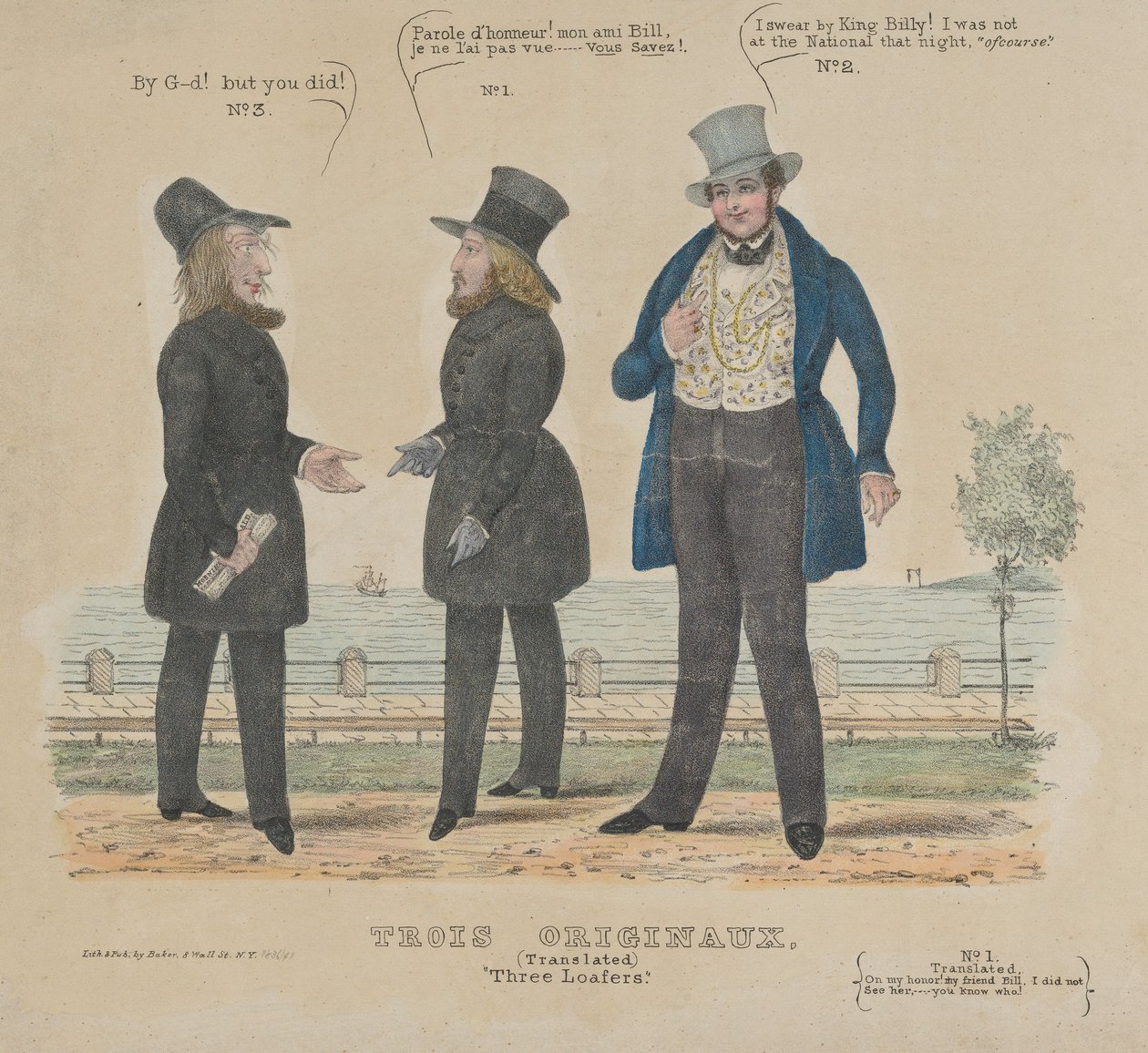 Três Mocassins Três Originais, 1836-41. de Alfred E. Baker