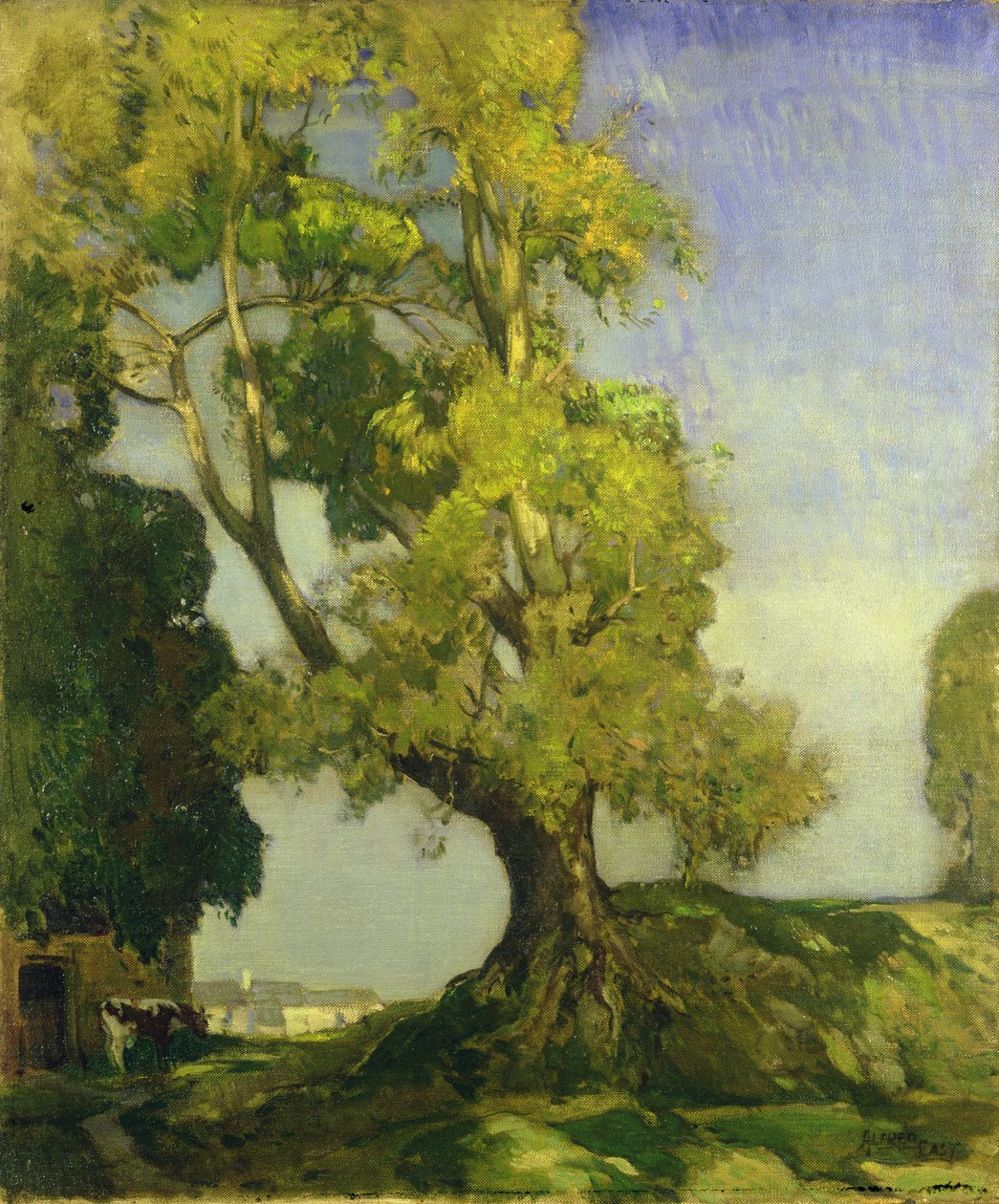 Paisagem de Verão (óleo sobre tela) de Alfred East