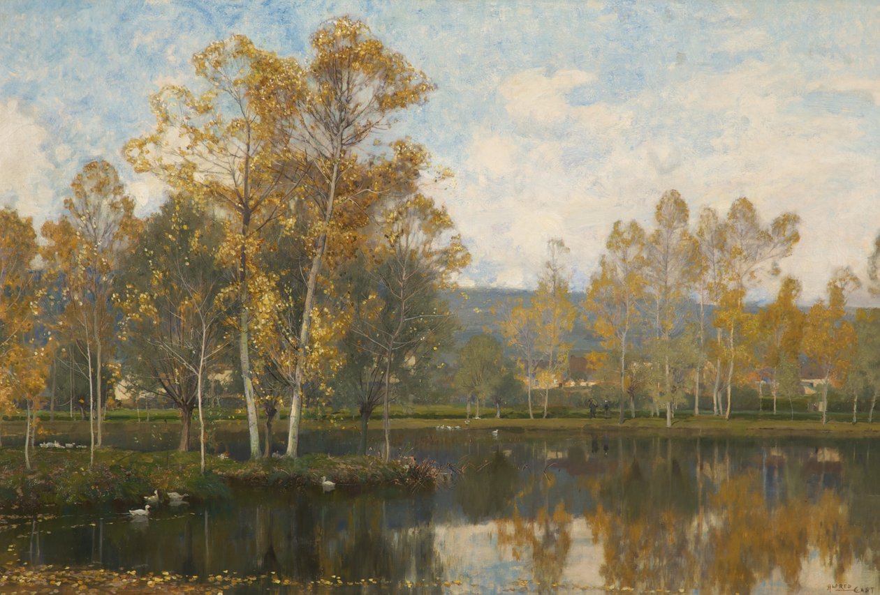 O rio Somme adormecido de Alfred East