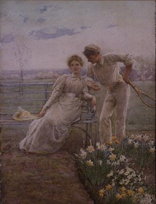 Uma Distracção Romântica de Alfred Edward Emslie