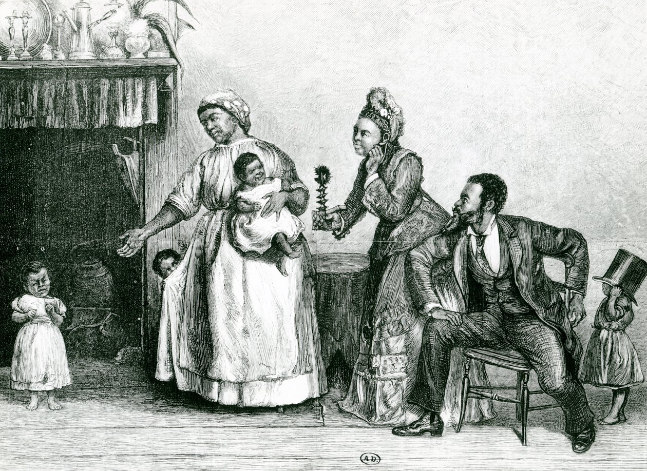 Visita da tia Chloes, 1877 de Alfred Edward Emslie