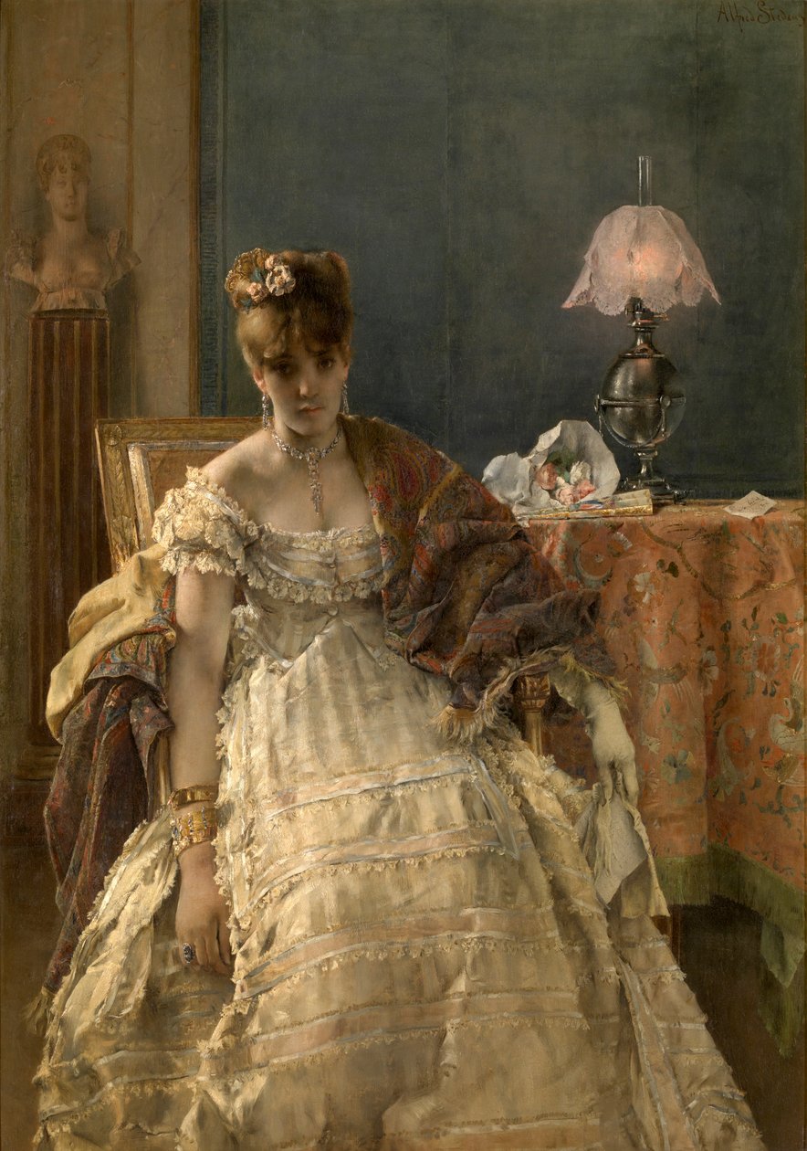 Desesperado (óleo sobre painel) de Alfred Emile Stevens
