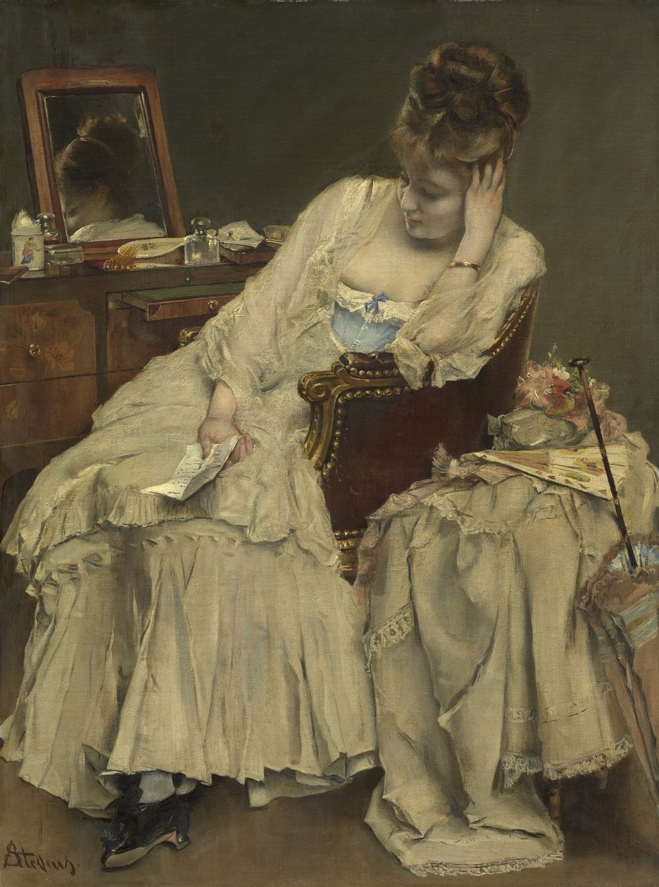 Memórias e arrependimentos, c.1874 de Alfred Emile Stevens