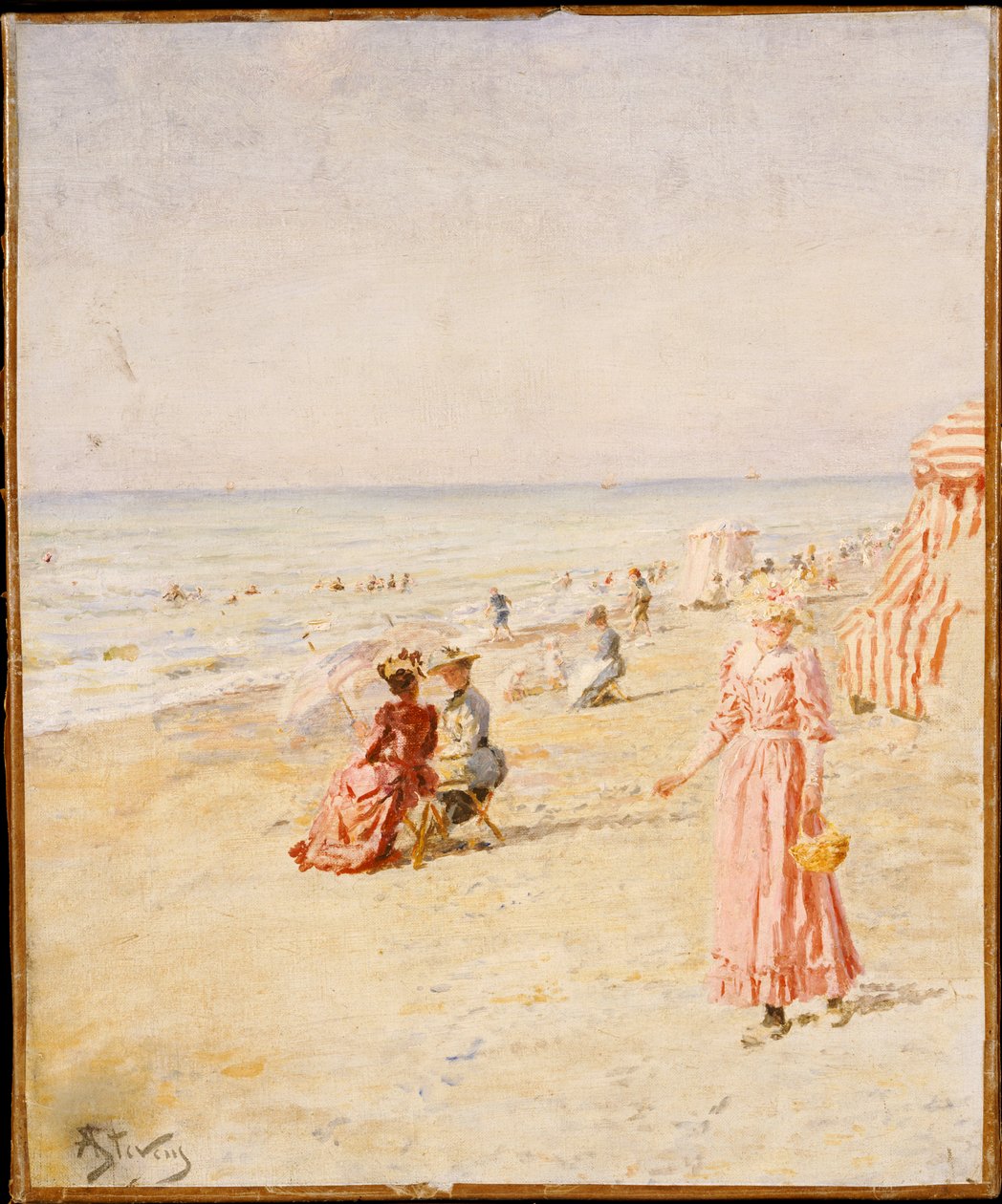 Praia, Ostende de Alfred Emile Stevens