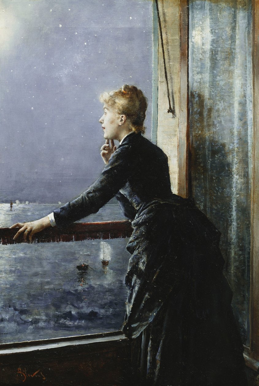 A Via Láctea; A Via Láctea, c.1885 de Alfred Emile Stevens