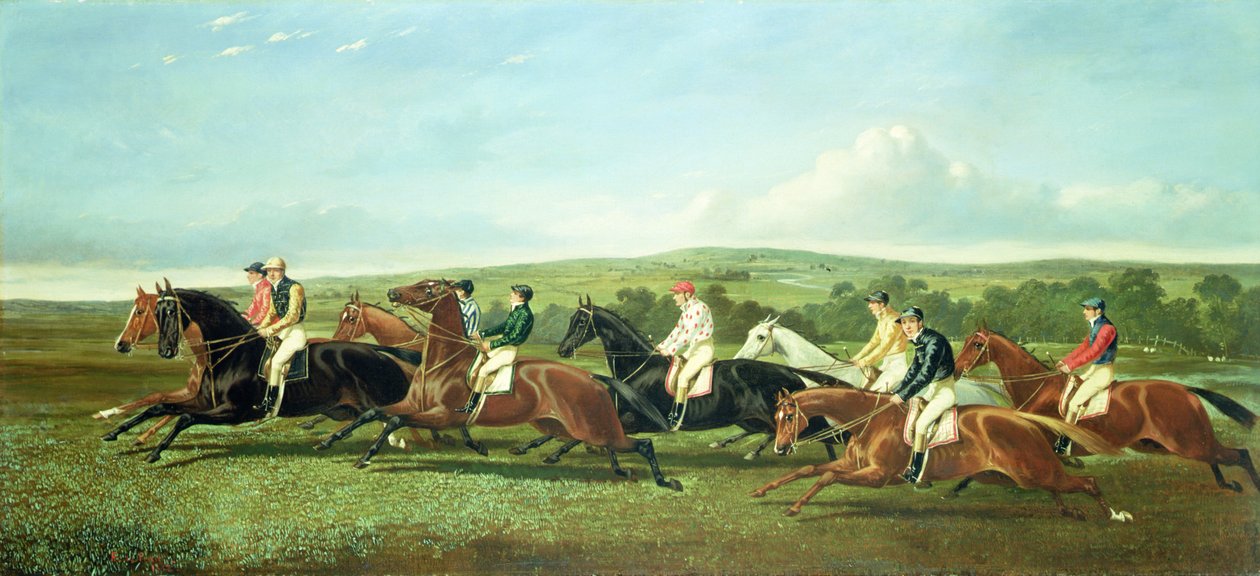 O início da corrida de Alfred Frank de Prades