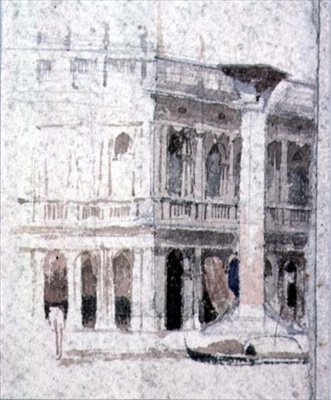 Um edifício em Veneza, perto de São Marcos, século XIX de Alfred Emile Stevens