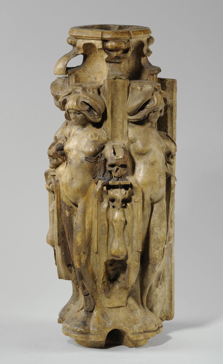 Um dos 9 maquetes para a Chaminé Sam Wilson, c.1908-14 (gesso e goma-laca) (ver também 876008-9) de Alfred Gilbert