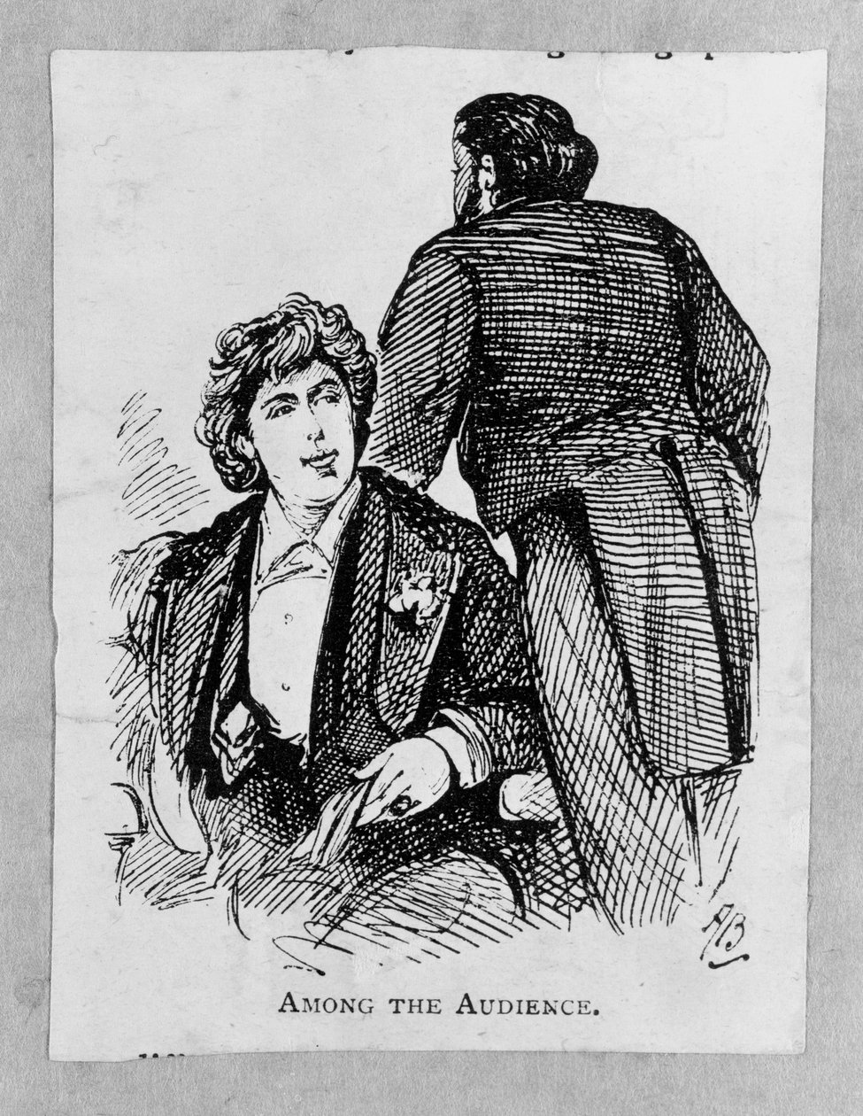 Oscar Wilde (1854-1900) Entre o público de Alfred Gish Bryan