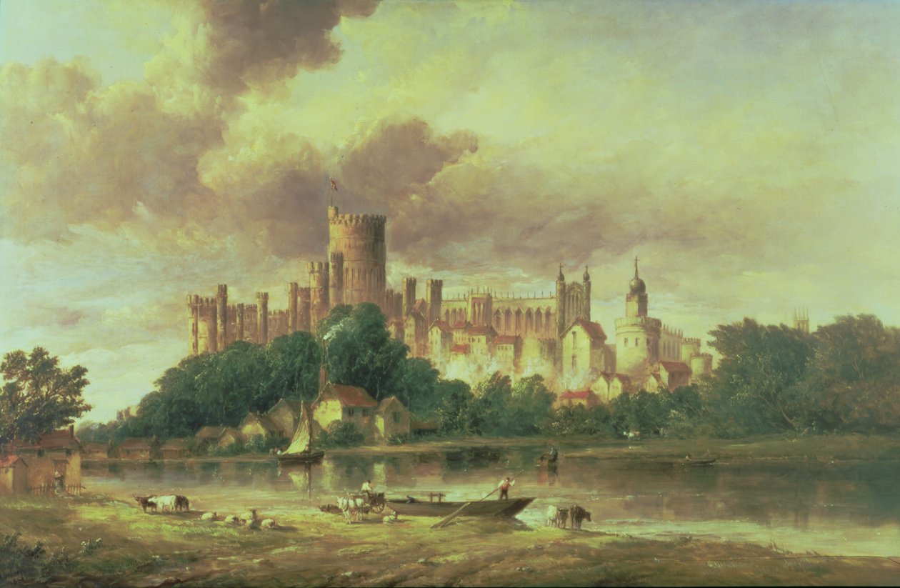 Uma vista do castelo de Windsor de Alfred Gomersal Vickers
