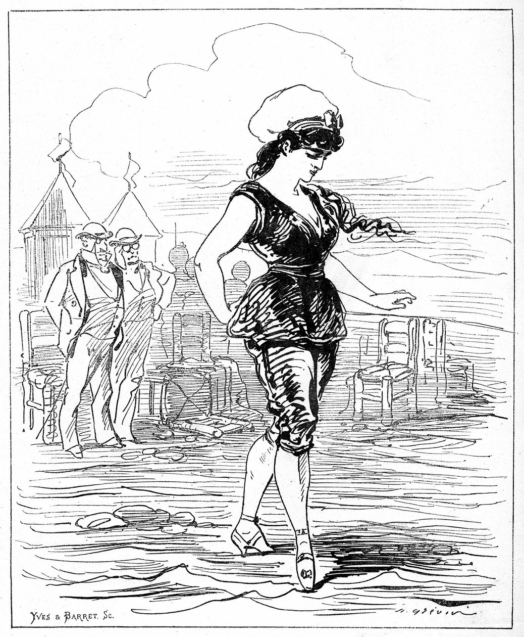 Ilustração para "O Espírito das Mulheres" de Alfred Grevin