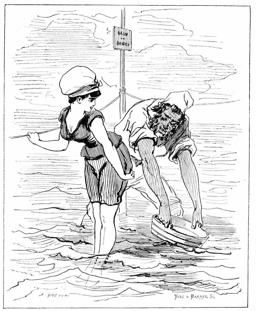 Ilustração para "O Espírito das Mulheres" de Alfred Grevin