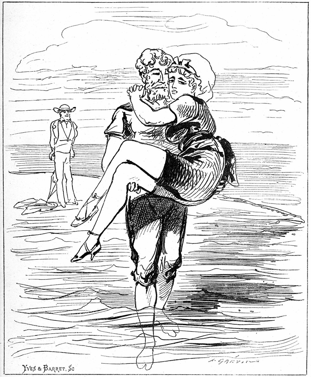 Ilustração para "O Espírito das Mulheres" de Alfred Grevin