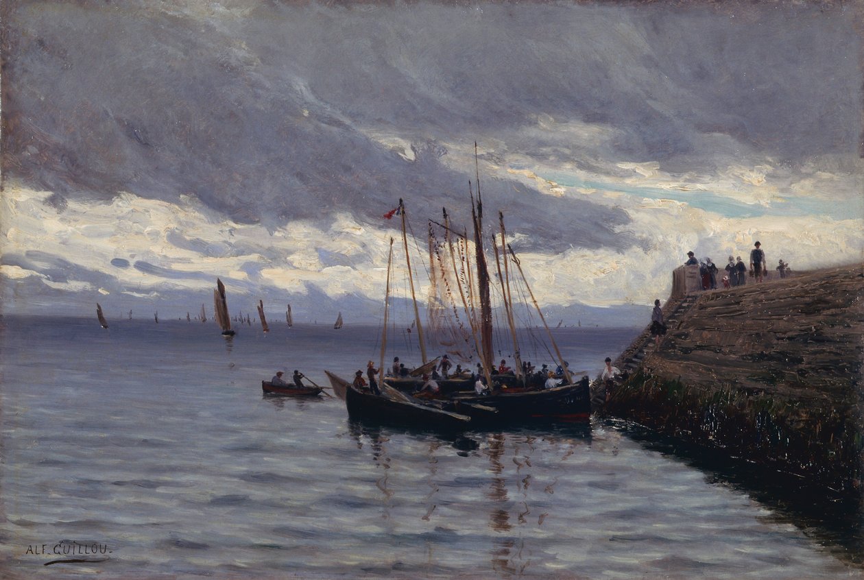 Chegada dos pescadores de sardinha de Alfred Guillou