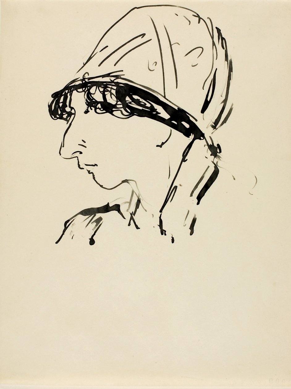 Cabeça de uma rapariga de Alfred H. Maurer