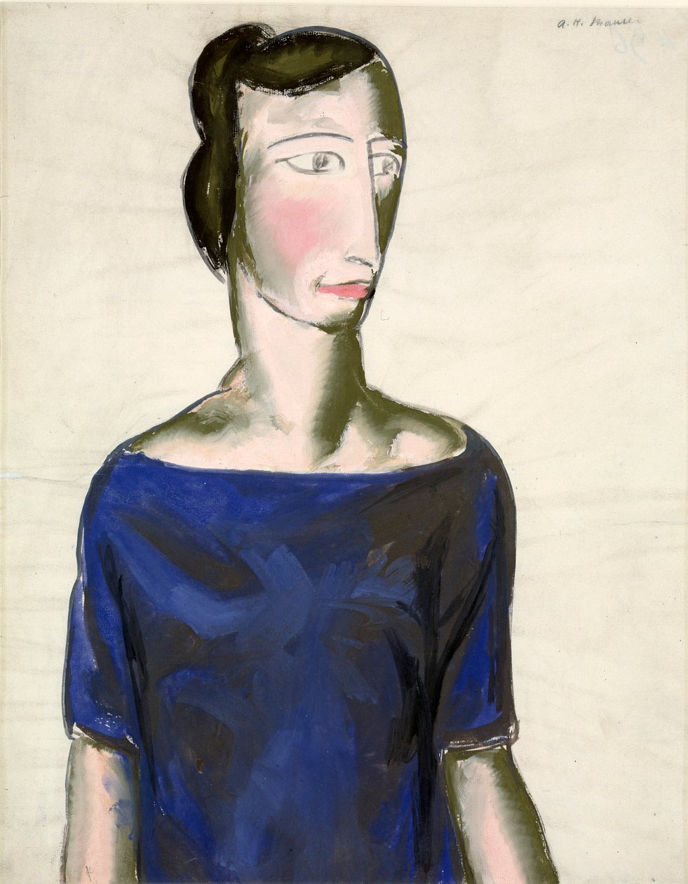 Retrato de uma rapariga de Alfred H. Maurer