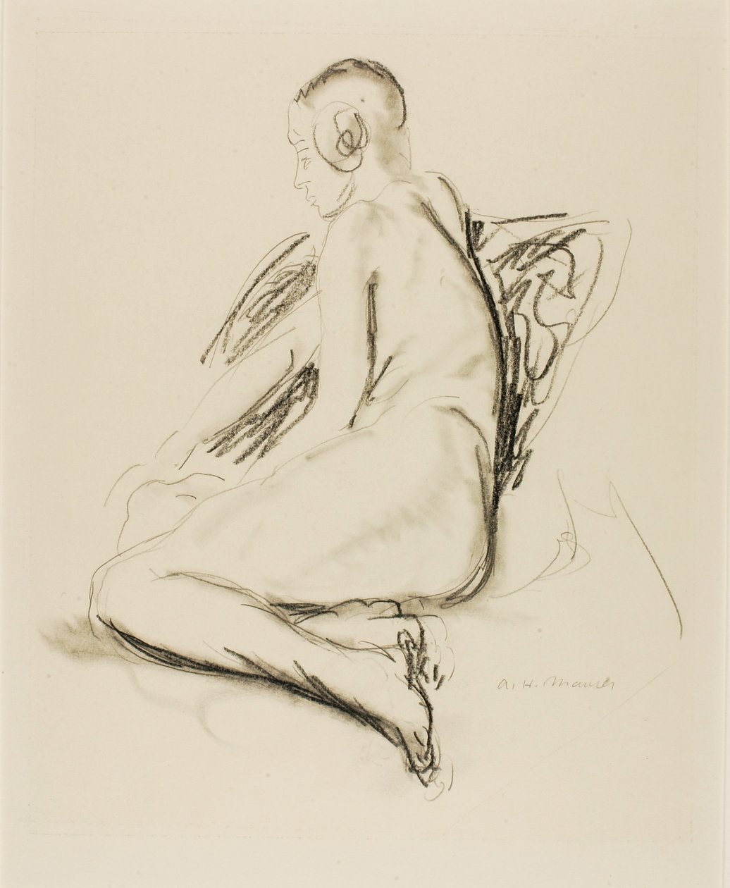 Nu sentado de Alfred H. Maurer