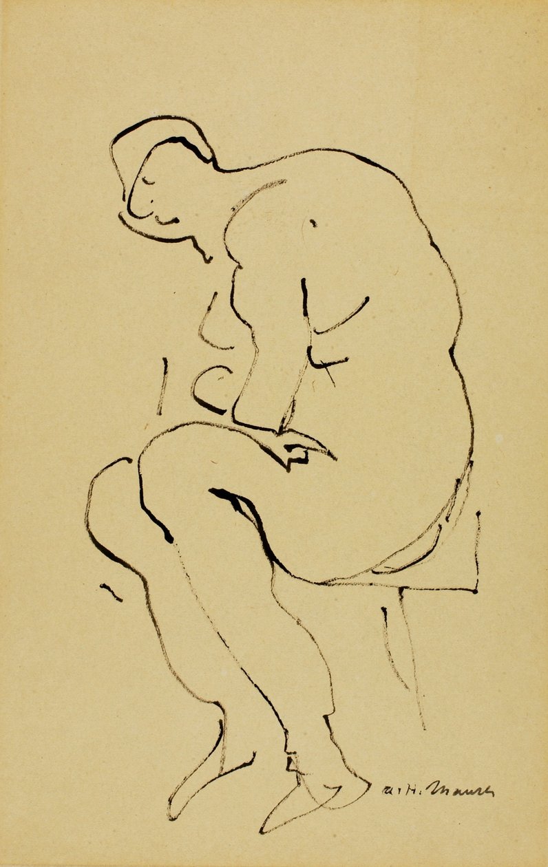 Nu sentado de Alfred H. Maurer