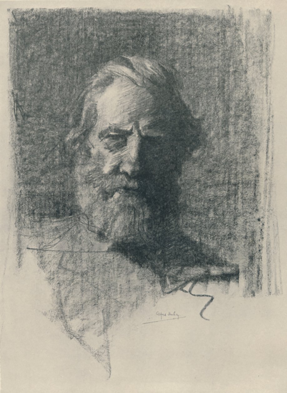 Um Estudo de Retrato, 1919 de Alfred Hartley