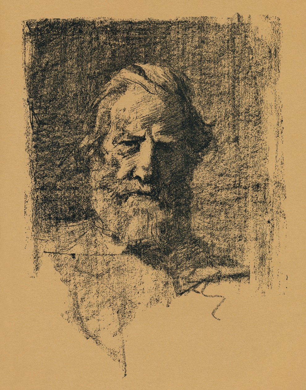 Esboço do Retrato, c1895, 1896 de Alfred Hartley