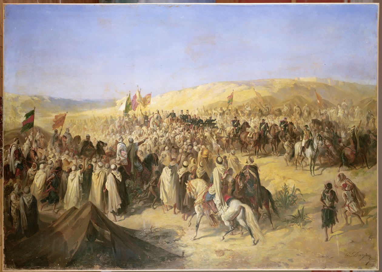 Napoleão III (1808-1873) na Argélia, 21 de maio de 1865 de Alfred Henri Darjou