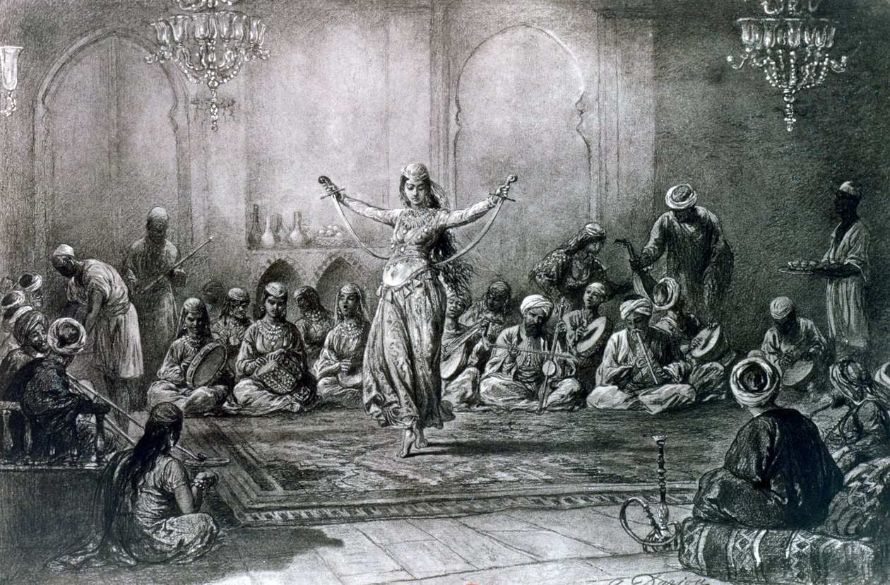 A dança do sabre, 1872 de Alfred Henri Darjou