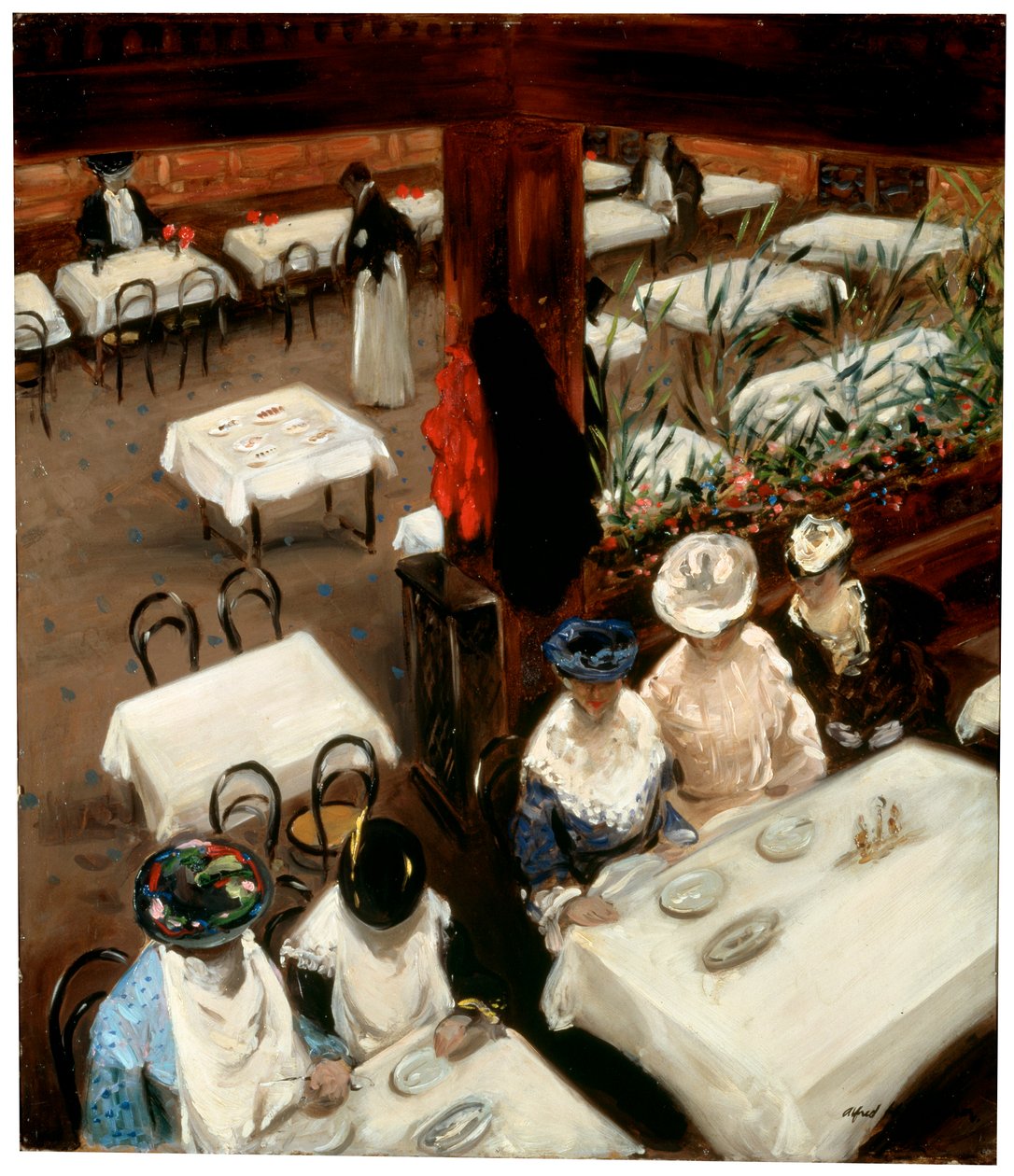 Em um café, 1905. de Alfred Henry Maurer