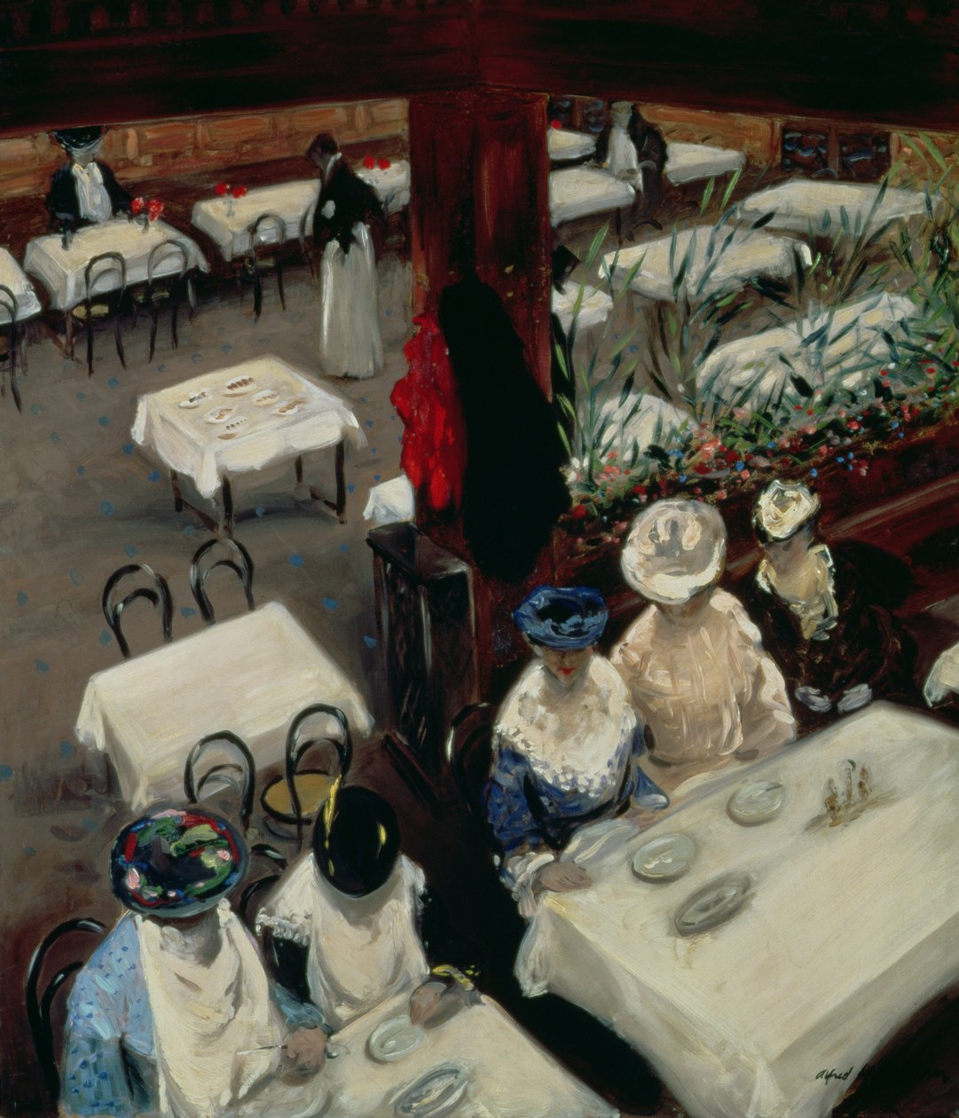 Em um café, 1905 de Alfred Henry Maurer