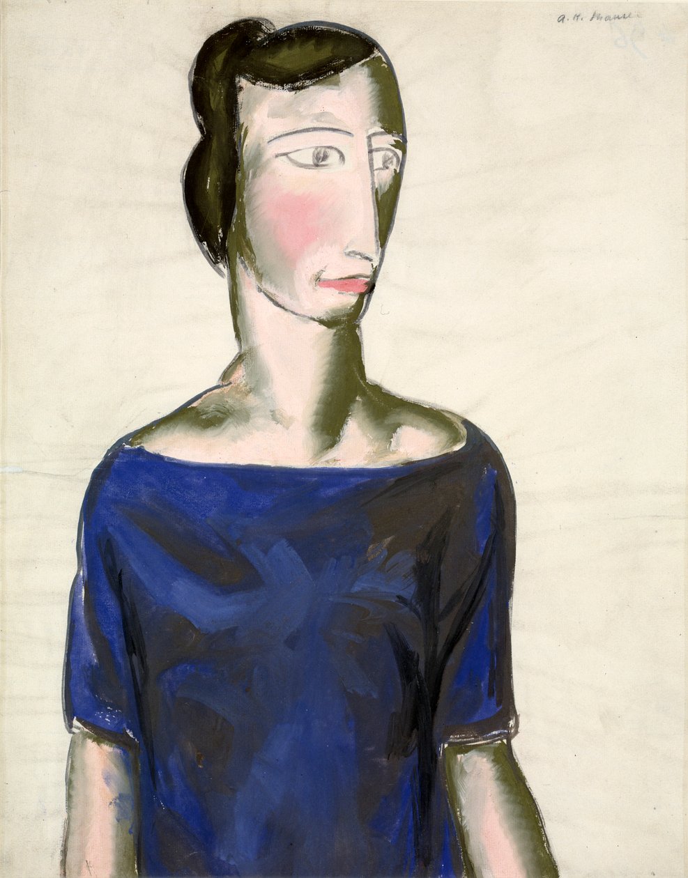 Retrato de uma menina, 1923. de Alfred Henry Maurer