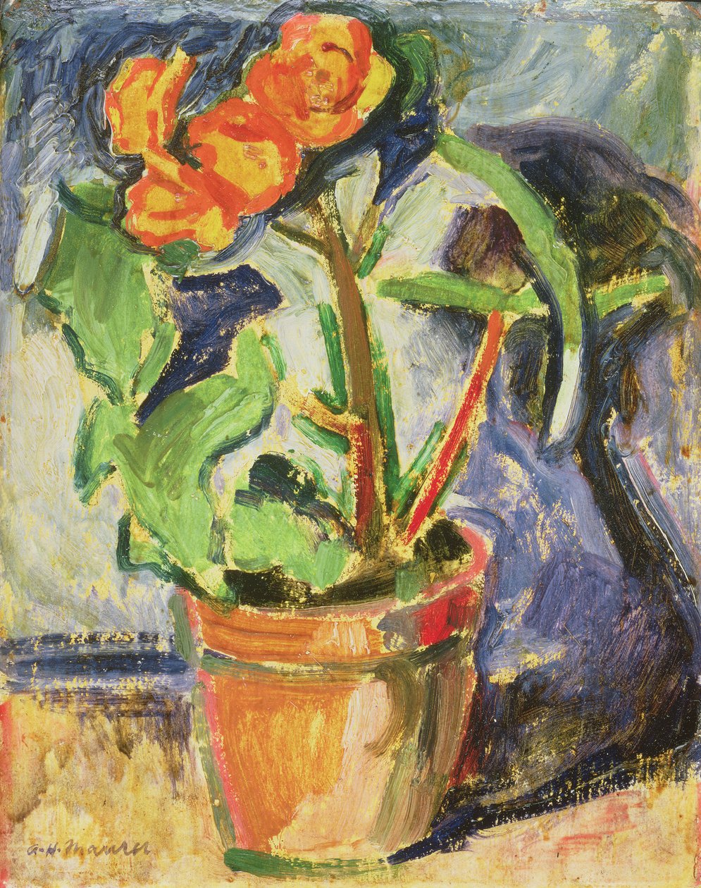 Pote de flores de Alfred Henry Maurer