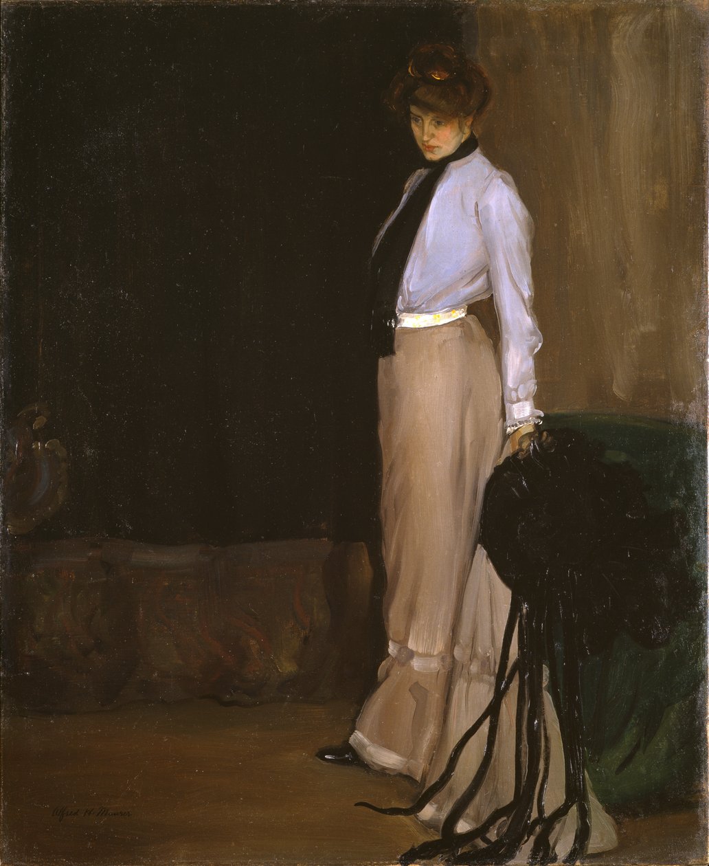 O Modelo, c.1902 (óleo sobre tela) de Alfred Henry Maurer