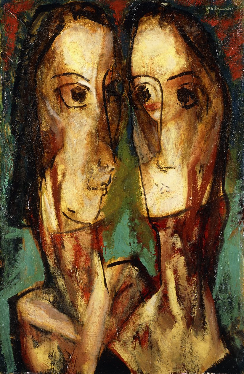 Duas cabeças, c.1928 de Alfred Henry Maurer