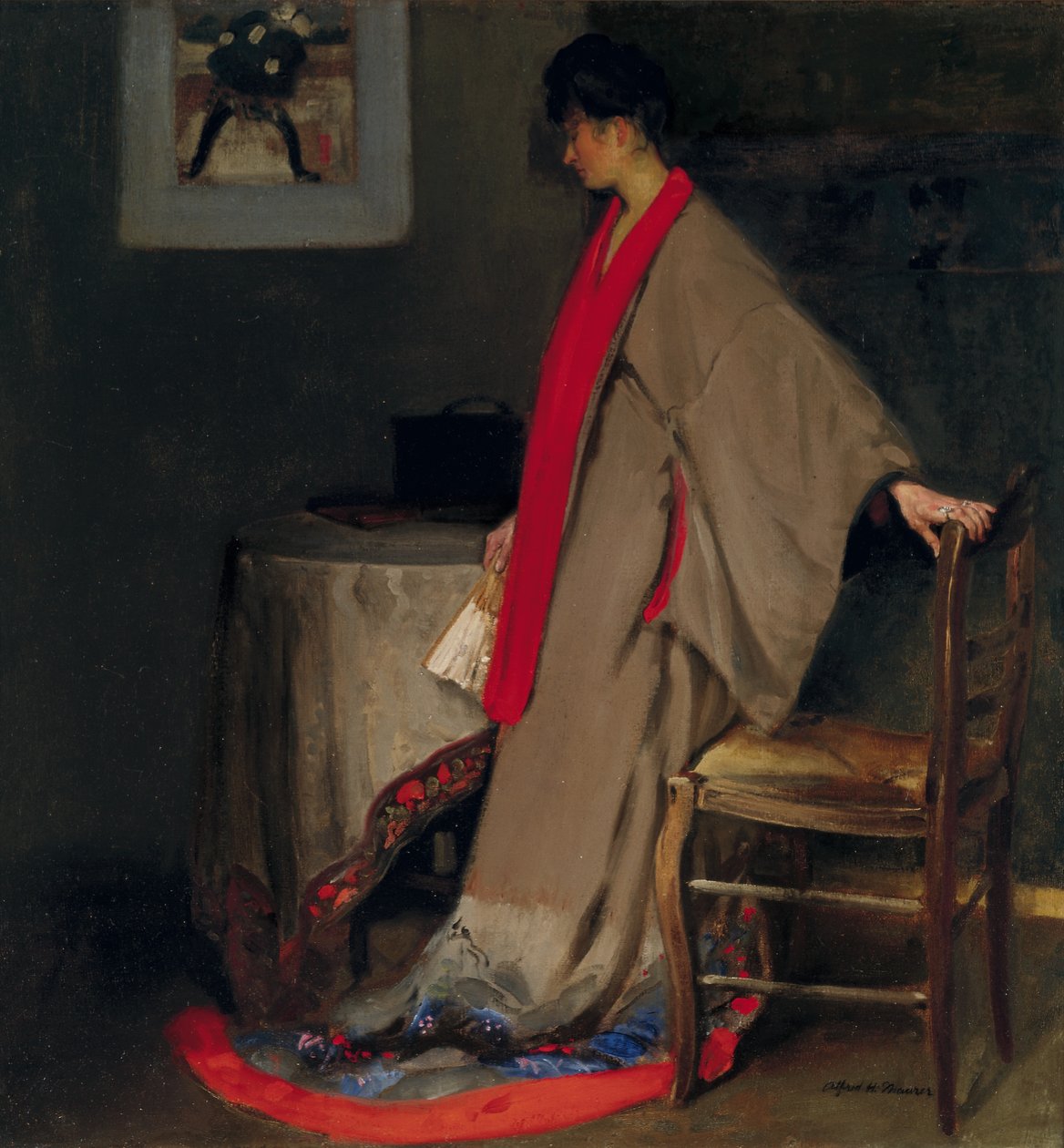 Jovem mulher no quimono, c.1901 de Alfred Henry Maurer