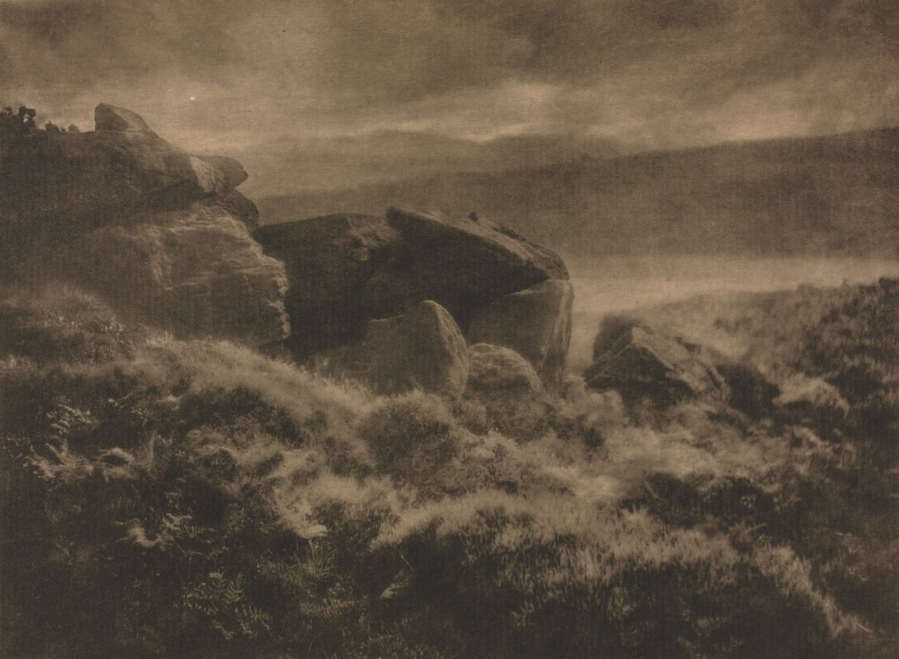 Trabalho de câmera: Chuva das Colinas, 1905. de Alfred Horsley Hinton