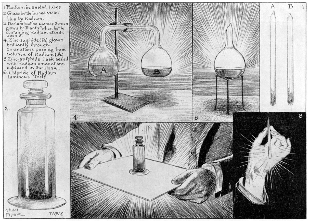 A substância mais misteriosa da natureza - Radium, 1903. de Alfred Hugh Fisher