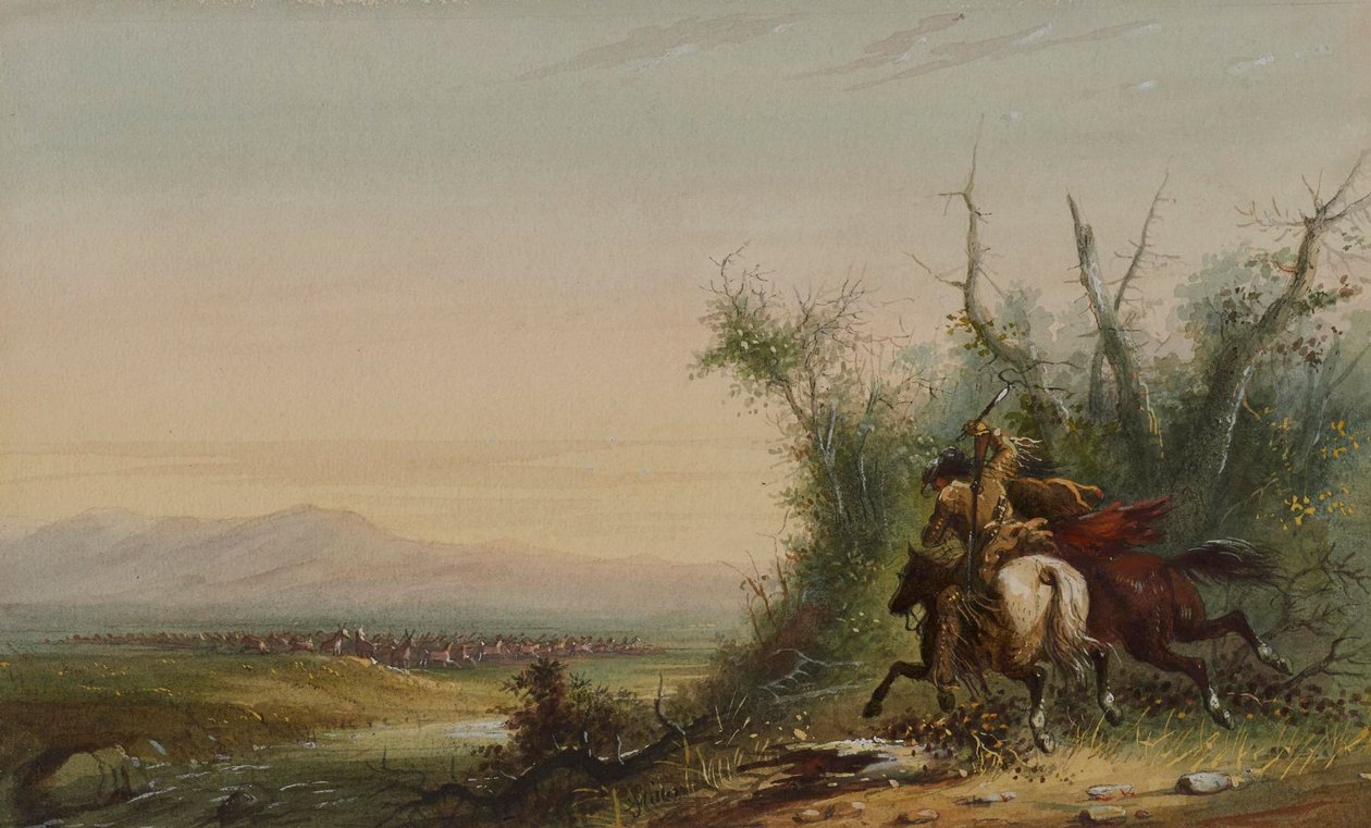 Um rebanho de antílopes de Alfred Jacob Miller