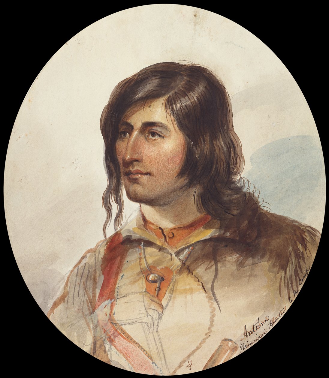 Antoine, Diretor Hunter, c.1837 (aquarela sobre papel) de Alfred Jacob Miller