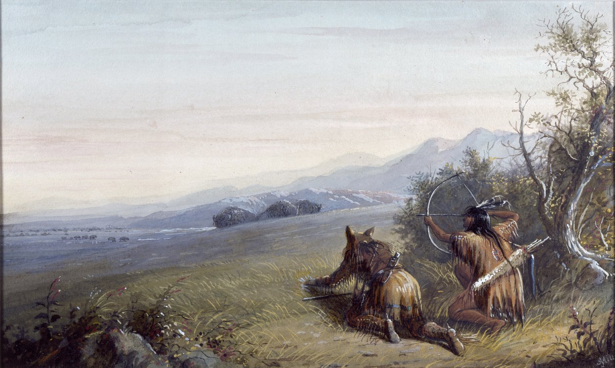Aproximando-se de Buffalo de Alfred Jacob Miller