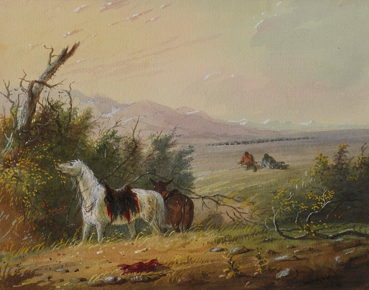 Aproximando-se de Buffalo de Alfred Jacob Miller