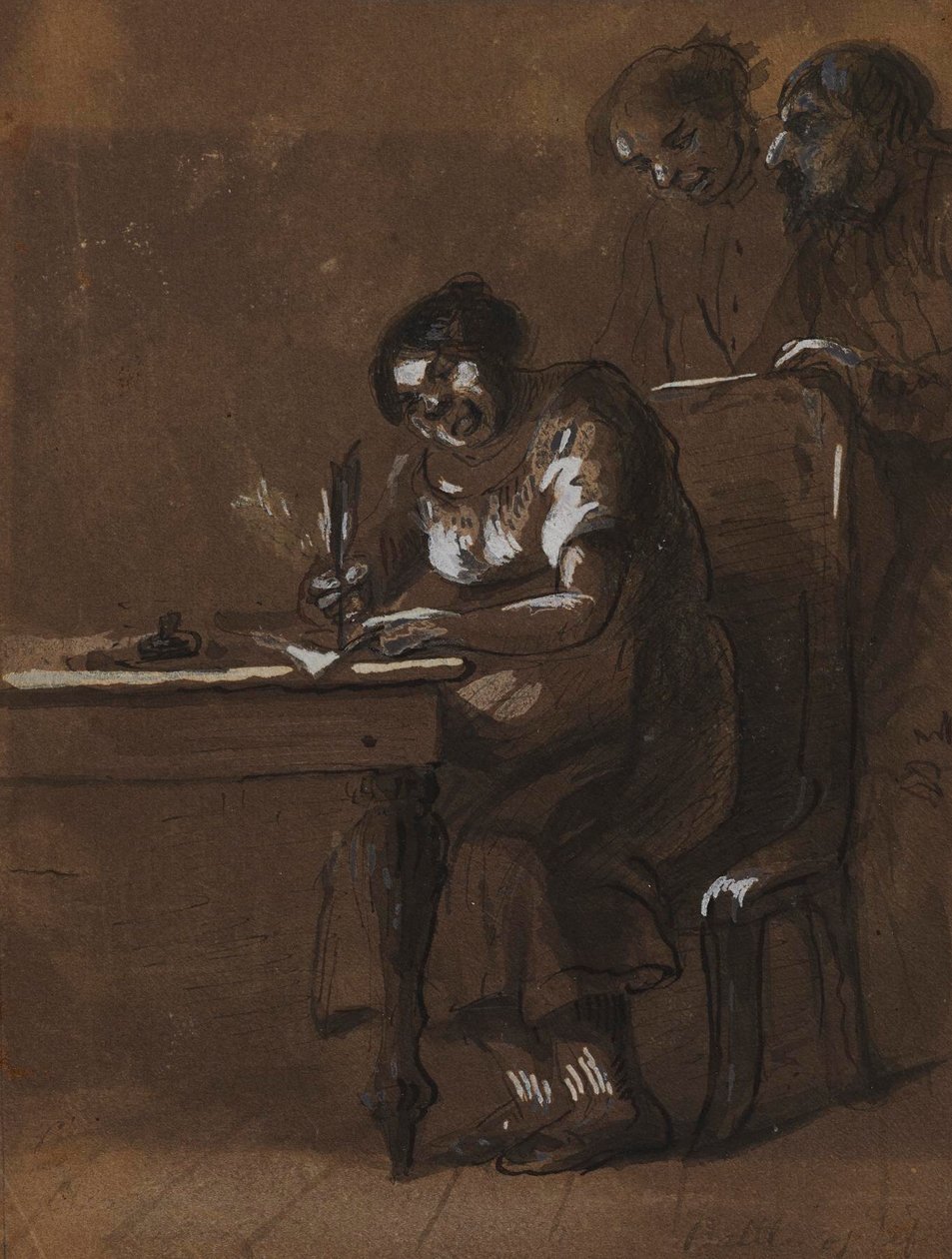 Clemence Newcome assina como testemunha de Alfred Jacob Miller
