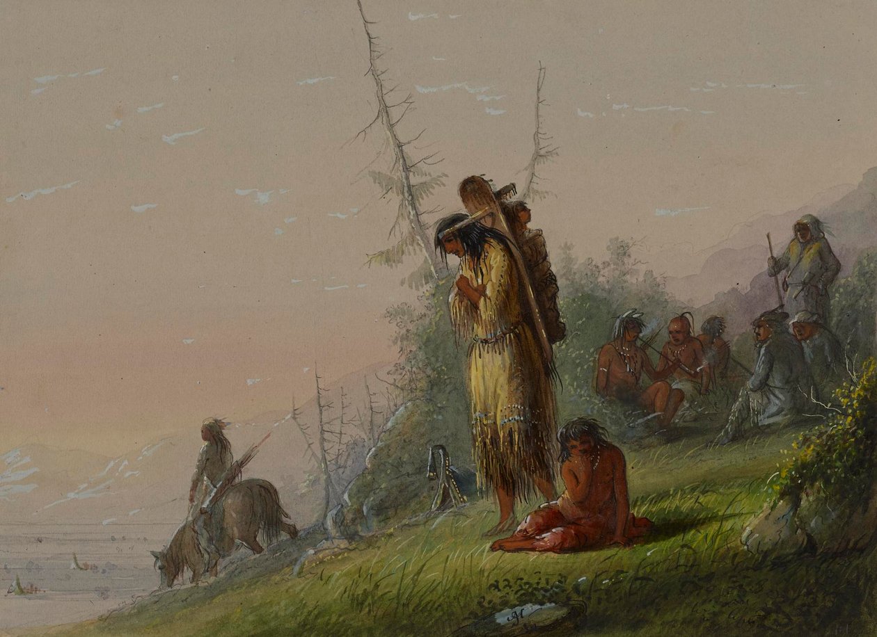 Acampamento de índios de Alfred Jacob Miller