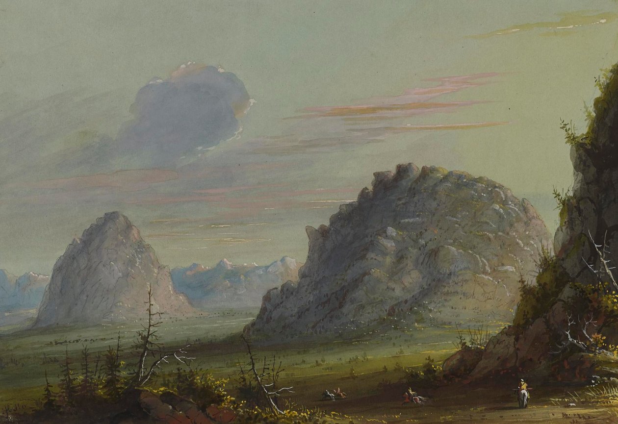 Formações rochosas de Alfred Jacob Miller