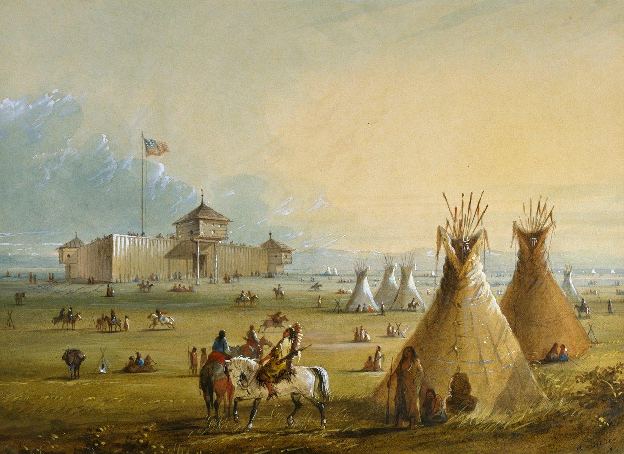 Fort Laramie de Alfred Jacob Miller