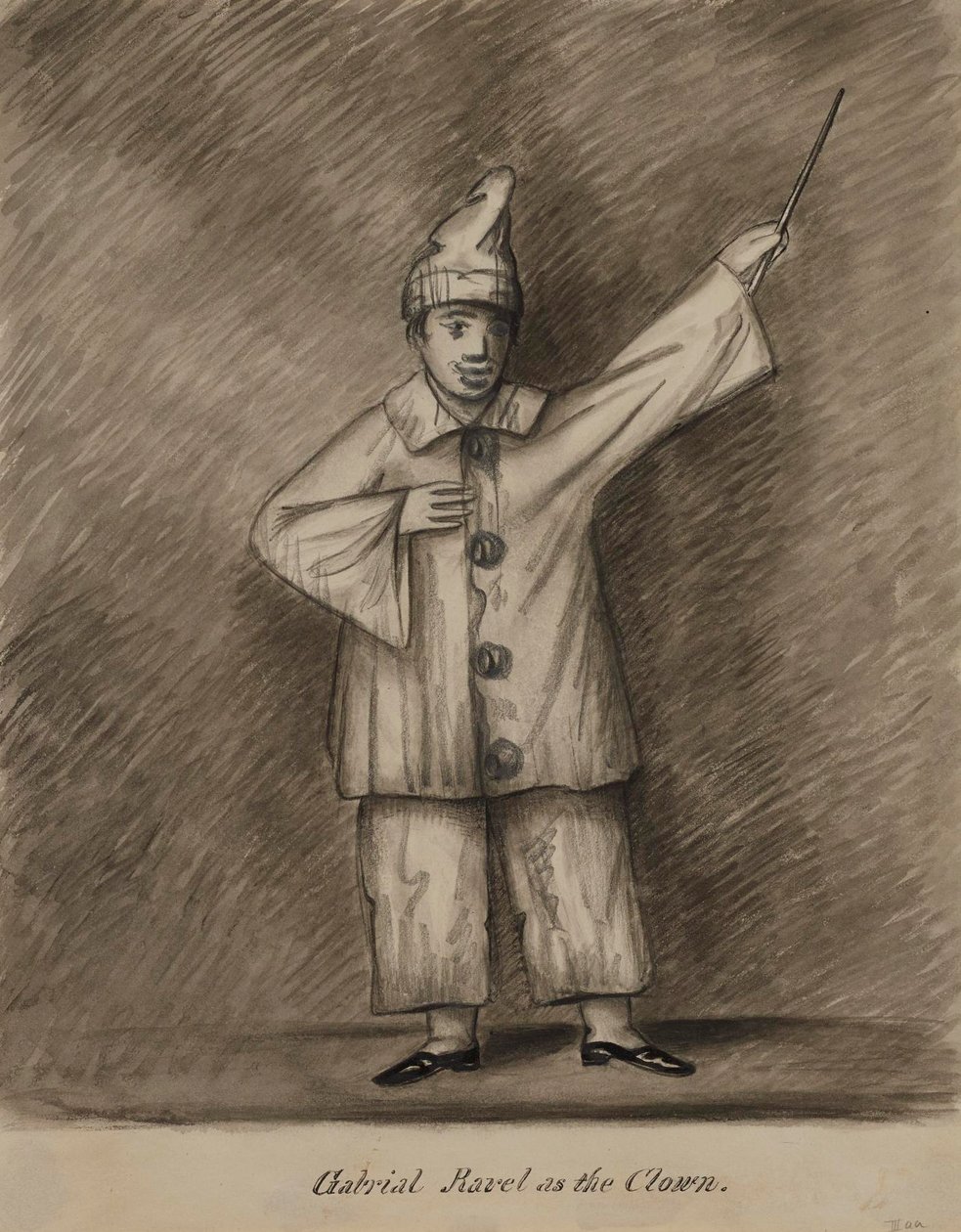 Gabriel Ravel como palhaço de Alfred Jacob Miller
